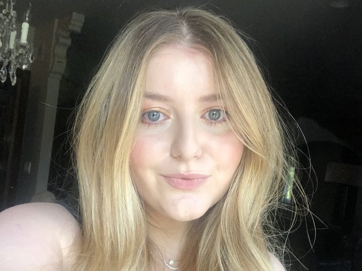 Shannon looking at camera