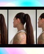 person with ponytail