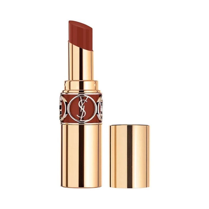 YSL Beauty Rouge Volupté Shine Lipstick Balm in Burnt Zellige