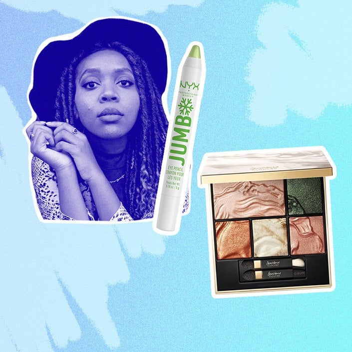 lancome palette, nyx jumbo eye pencil